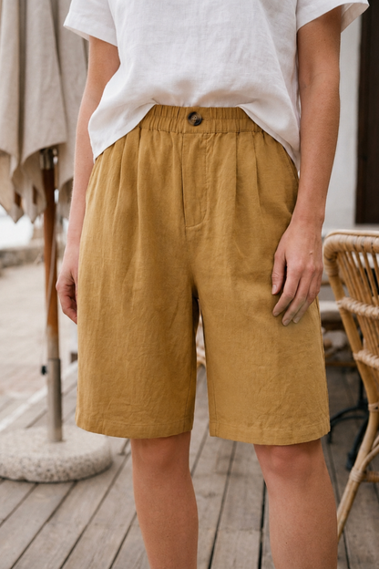 Damen Bermuda Shorts | Gerades Bein
