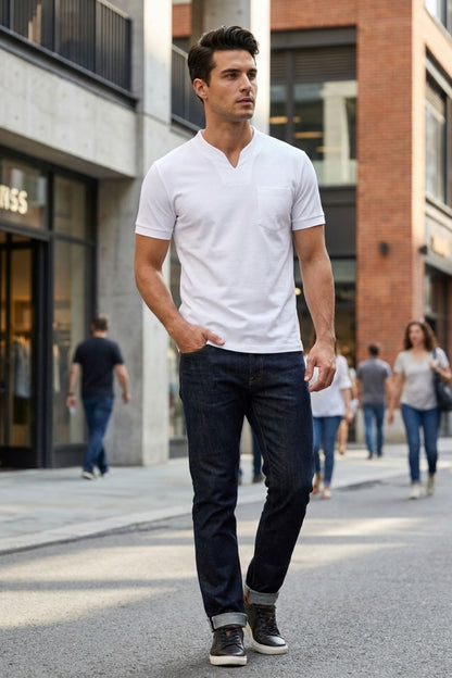 Herren Polo-Shirt | Spread-Kragen