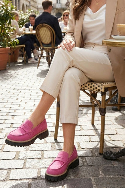 Damen Loafer mit Profilsohle