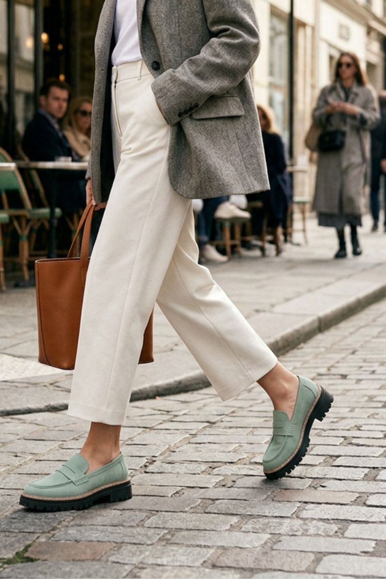 Damen Loafer mit Profilsohle