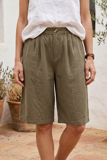 Damen Bermuda Shorts | Gerades Bein
