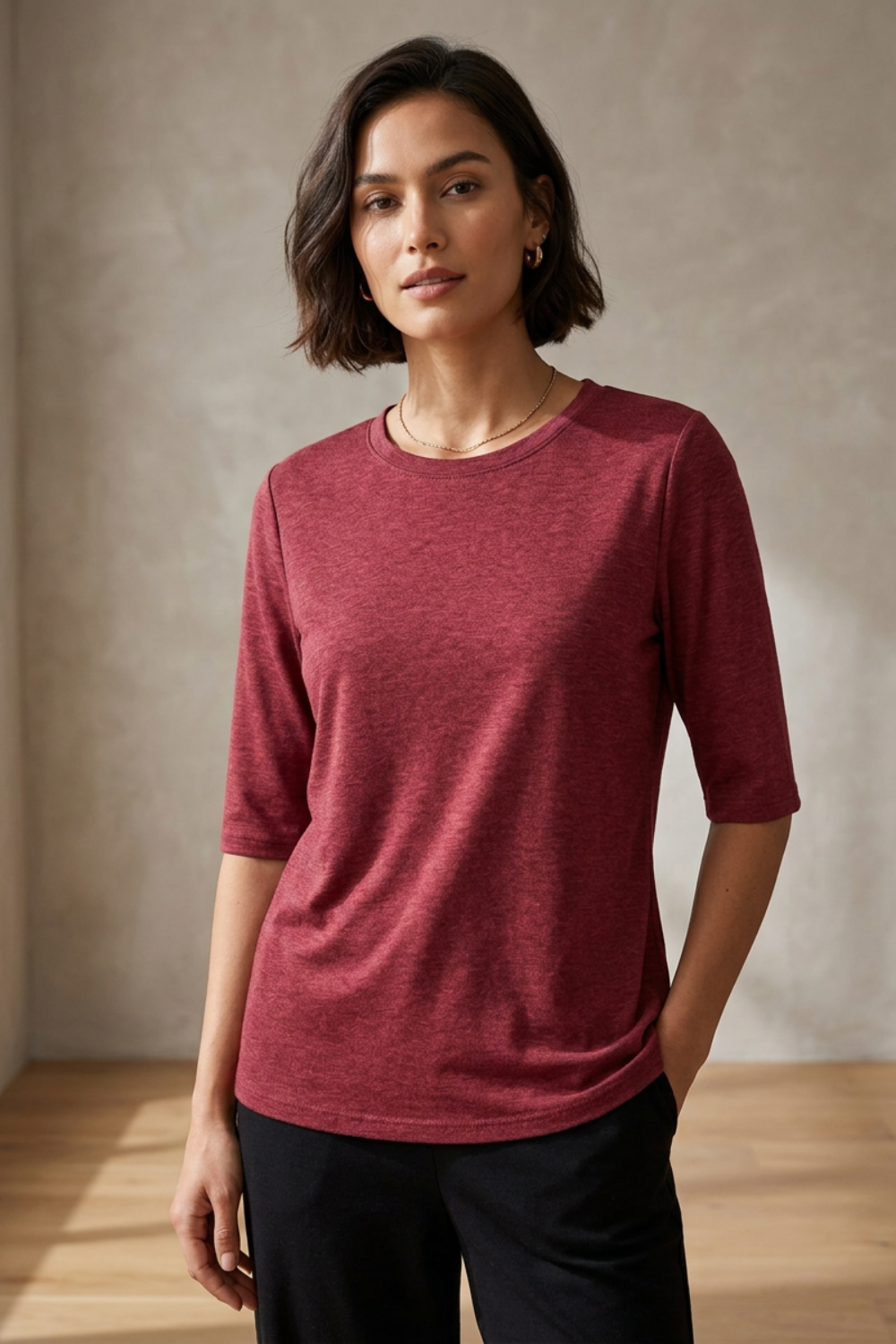 Damen Basic T-Shirt | Halbarm