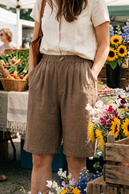 Damen Bermuda Shorts | Gerades Bein