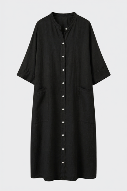 Damen Hemdblusenkleid | Knopfleiste