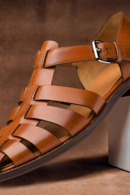 Herren Leder Sandalen | Fisherman