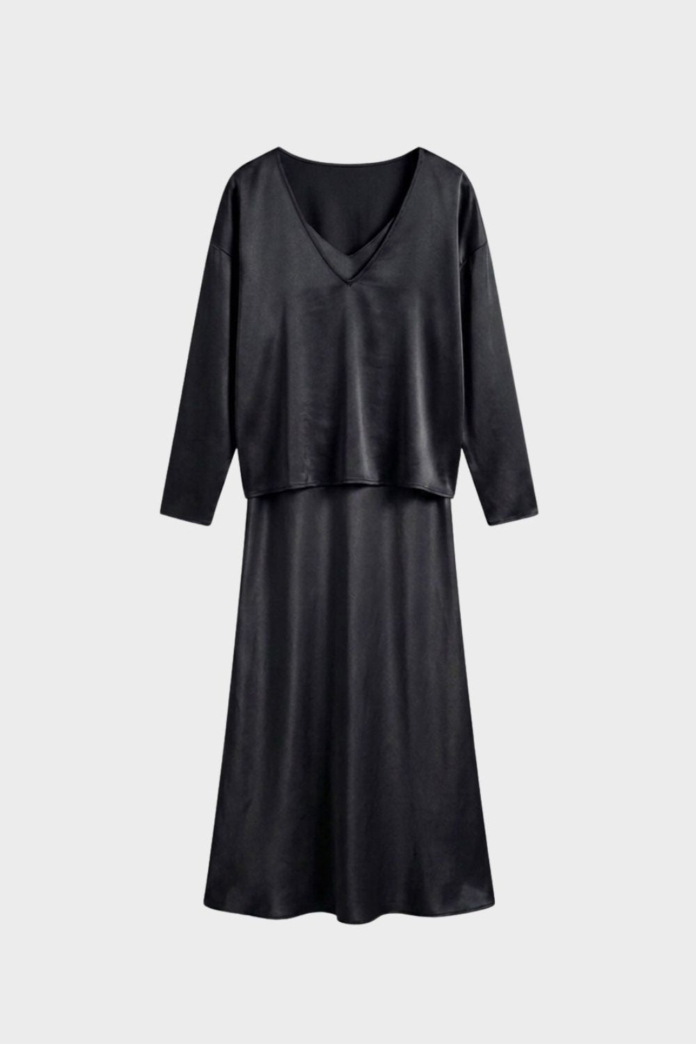 Damen Satin Midikleid | Twin-Set