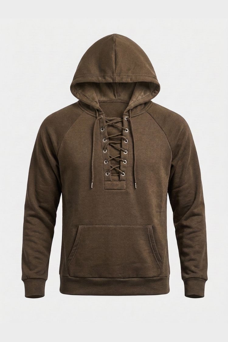 Herren Kapuzenpullover | Schnürkragen & Lässige Form