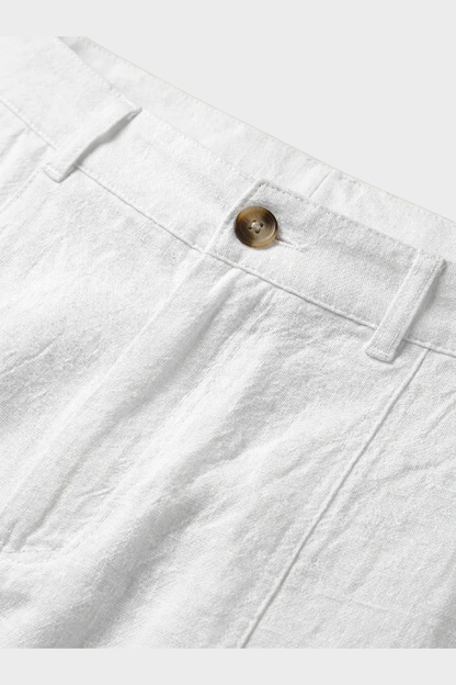 Herren Leinen-Shorts | Tunnelzug