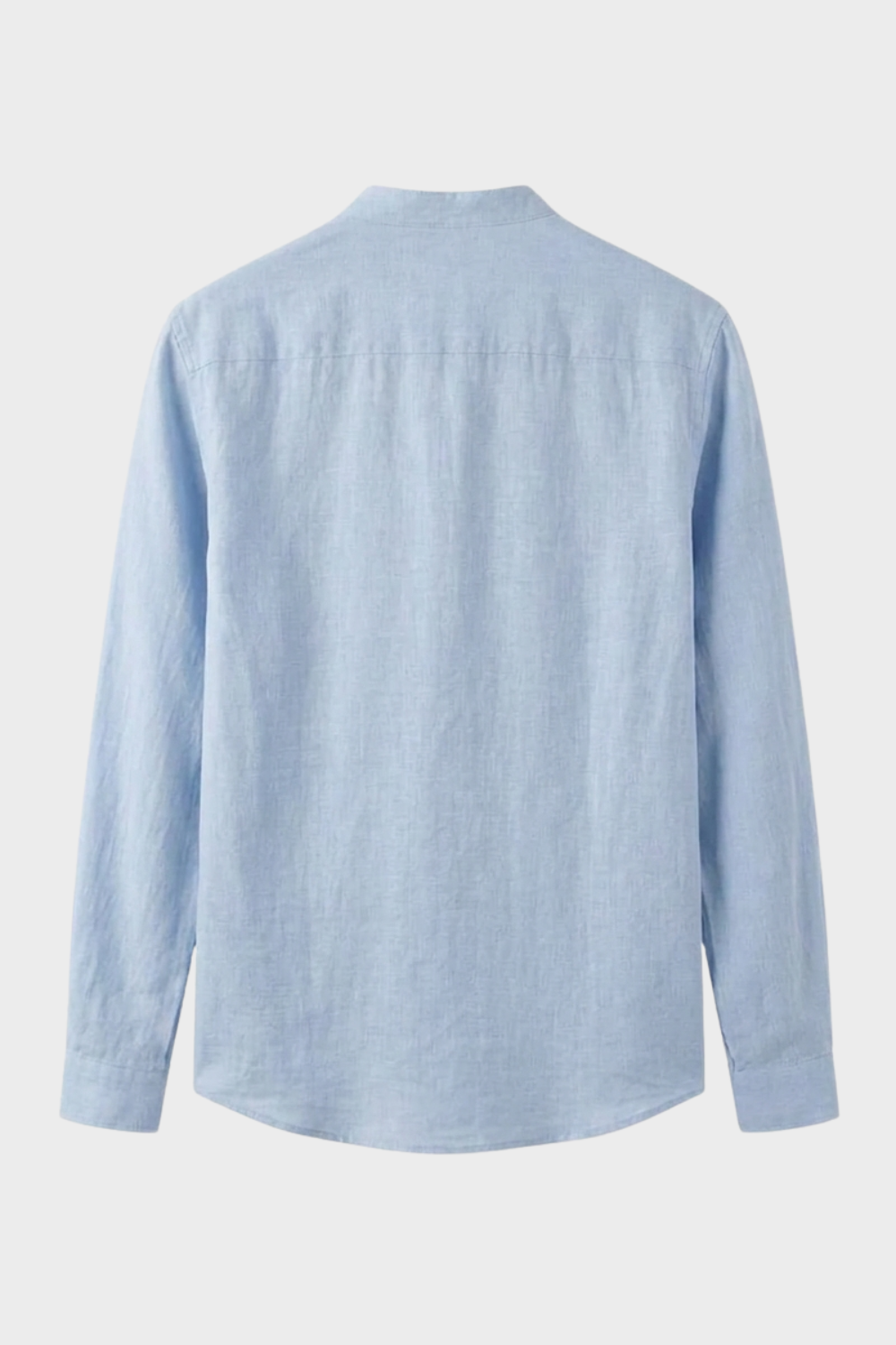 Herren Henley Langarmshirt | Stehkragen