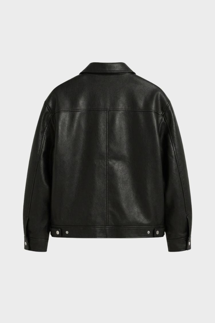Herrenjacke mit Reißverschluss und Kragen