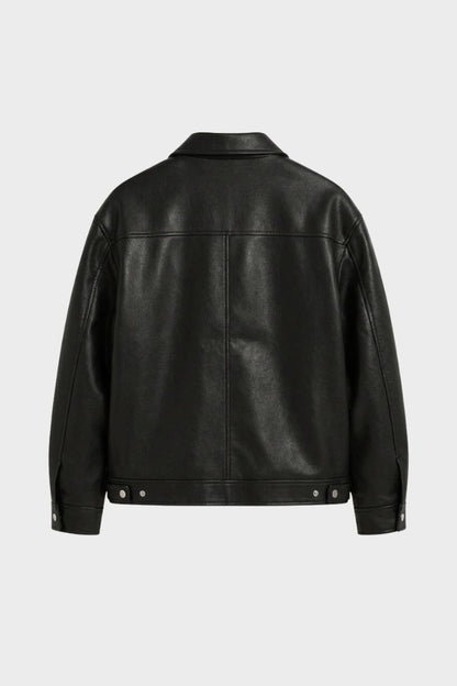 Herrenjacke mit Reißverschluss und Kragen