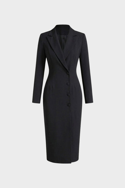 Damen Blazerkleid | Midi Langarm