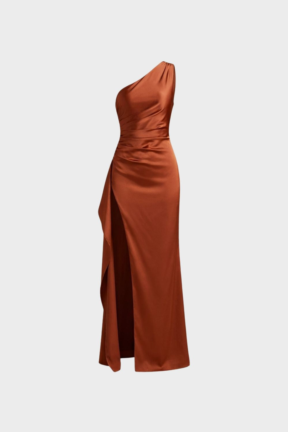Damen One-Shoulder Kleid | Schlitz