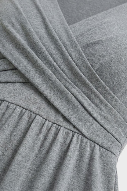 Damen Wickel Midikleid | Elegant