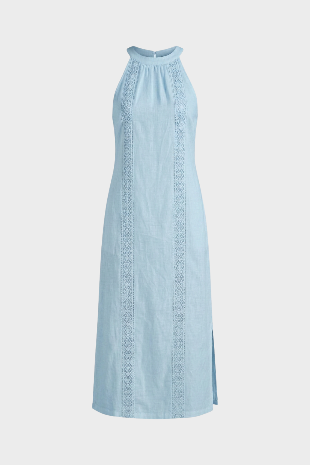 Damen Maxikleid | Stehkragen Slim