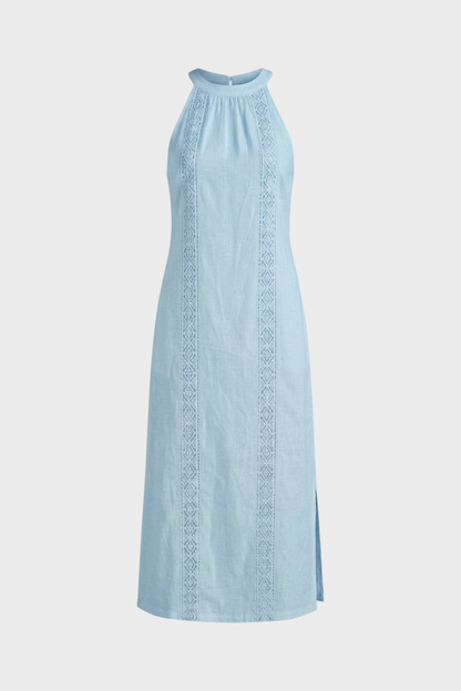 Damen Maxikleid | Stehkragen Slim