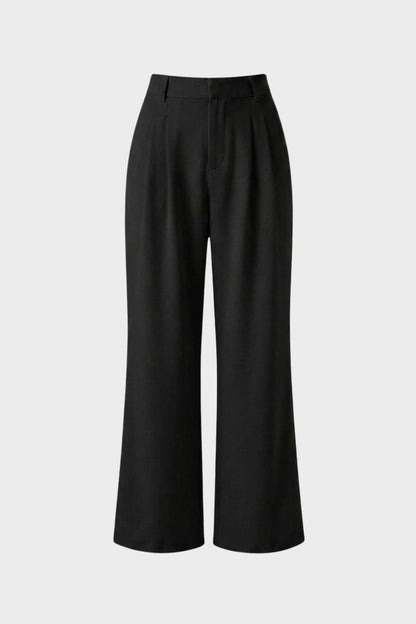 Stoffhose Damen Weite Hose mit Hoher Taille