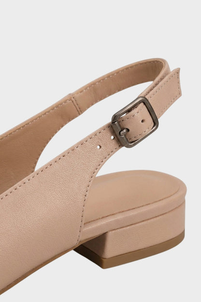Damen Spitze Slingback-Pumps | Zweifarbige Vorderpartie