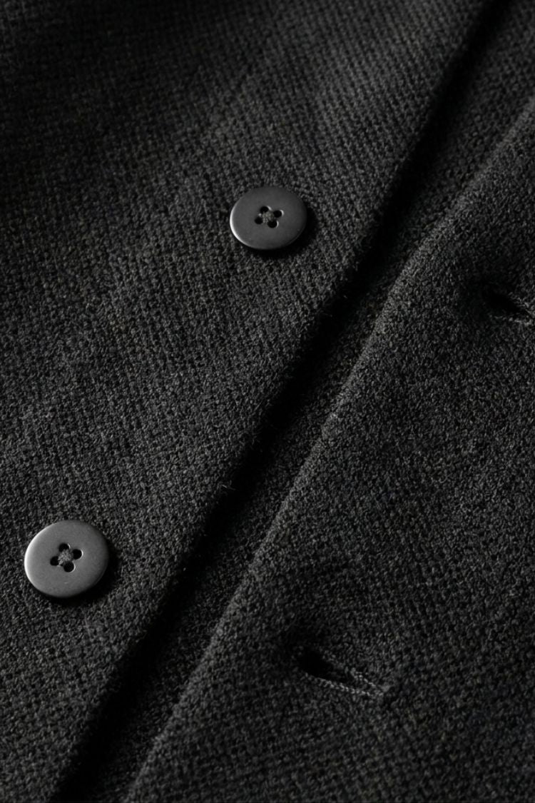 Herren Offene Strickjacke | Stehkragen