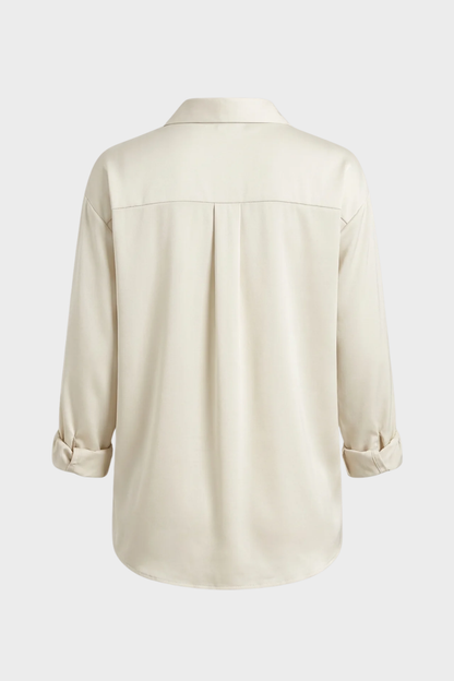 Damen Satin Bluse | Klassisch
