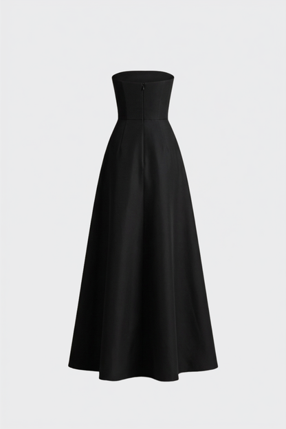 Damen Trägerloses Maxikleid | A-Linie