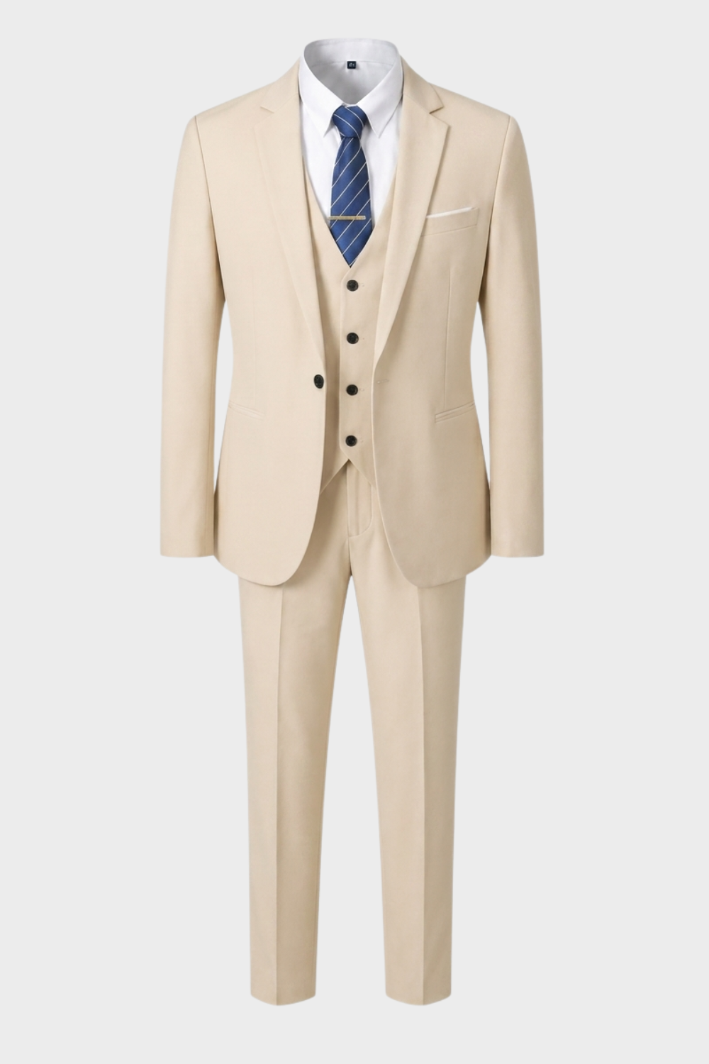 Anzug Herren Dreiteiler Slim Fit