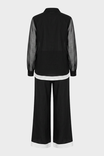 Damen Zweiteiliges Set | Weites Bein