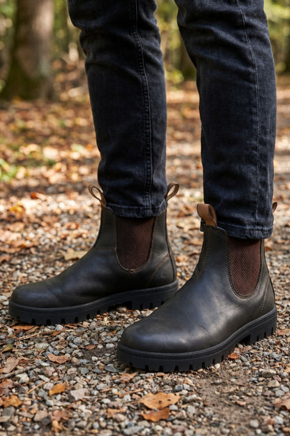 Herren Chelsea Boots | Elastische Seiteneinsätze & Zuglasche