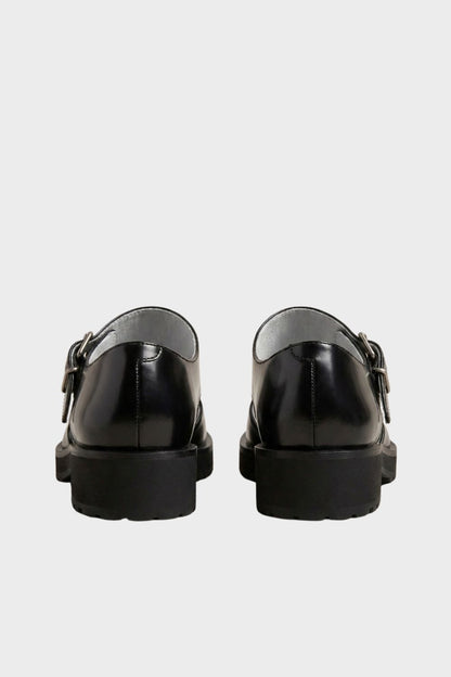 Damen Plateau Loafer | Schwarz