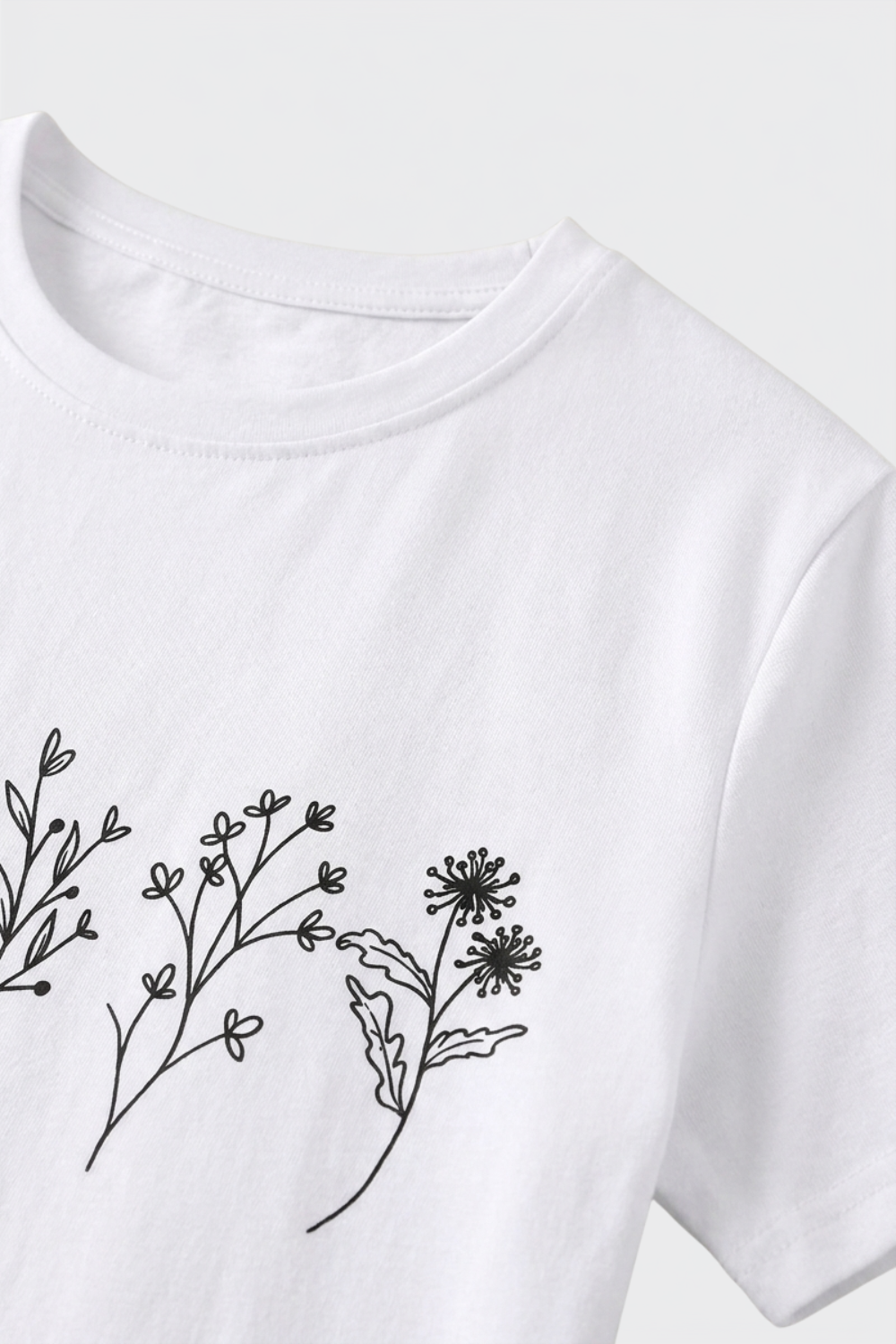 Damen Grafik T-Shirt | Blumenprint