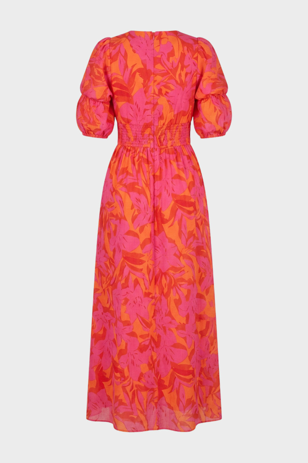 Damen Boho Maxikleid | Volantärmel