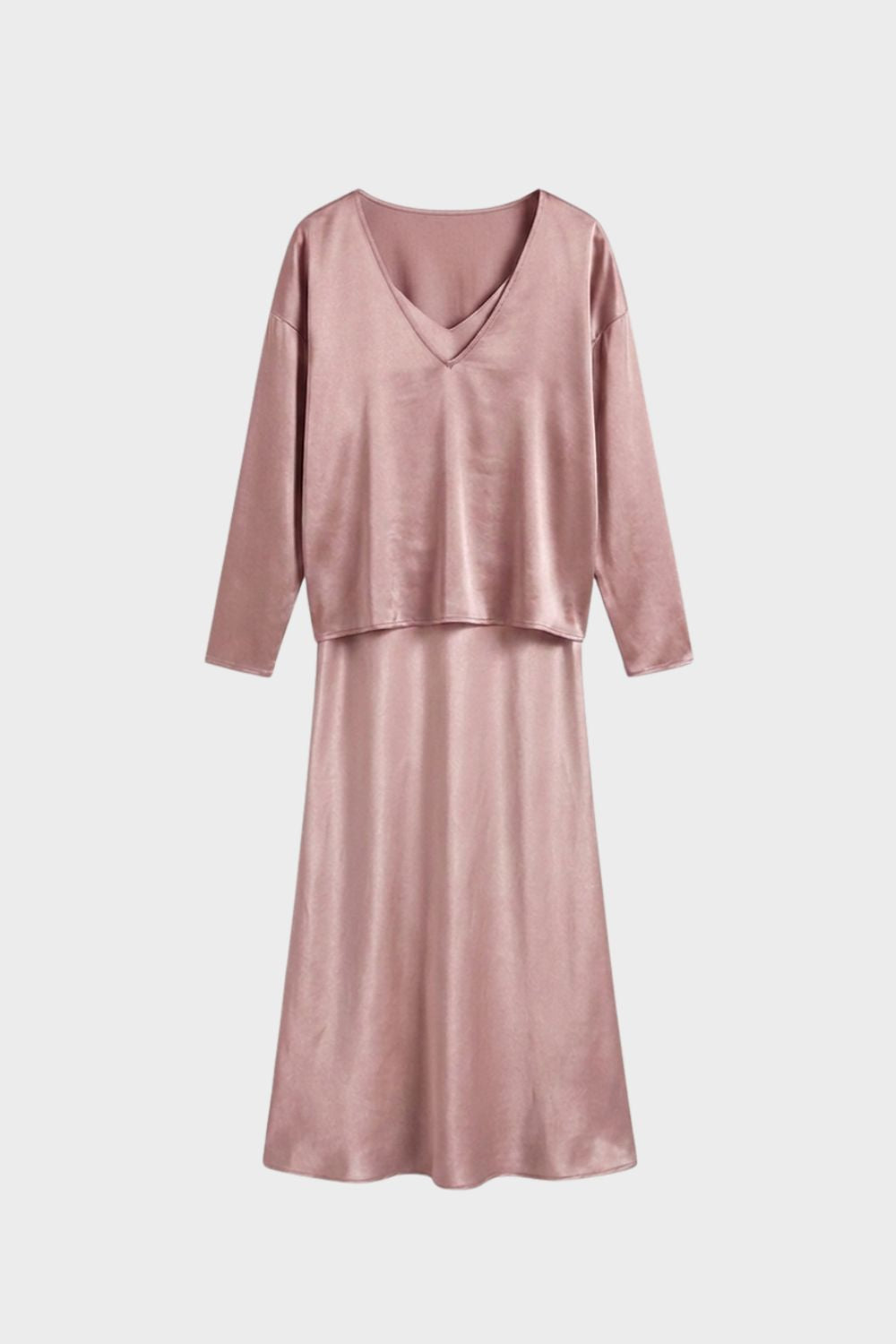Damen Satin Midikleid | Twin-Set