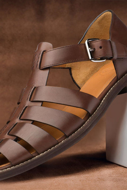 Herren Leder Sandalen | Fisherman