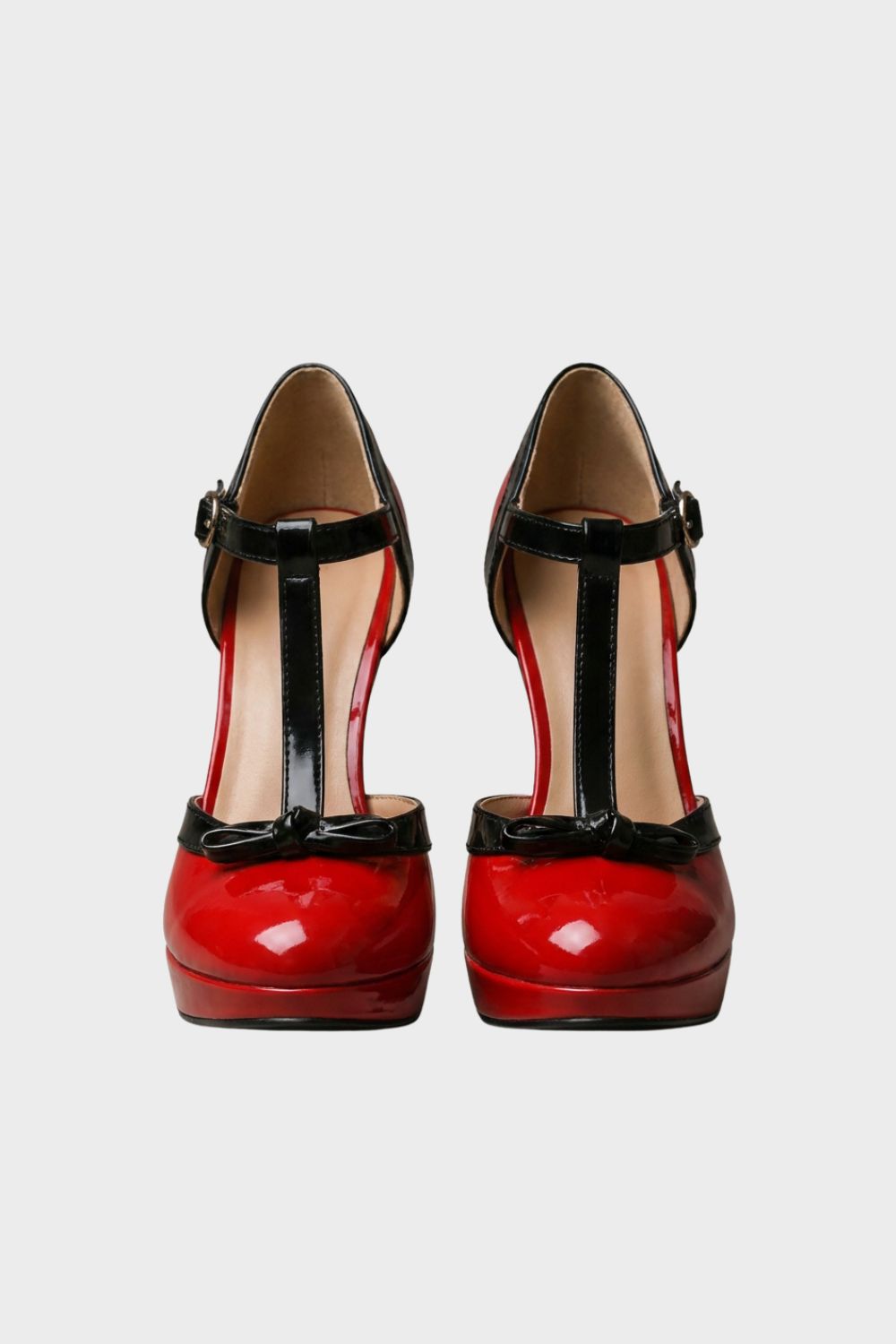 Damen Plateau Pumps | T-Steg