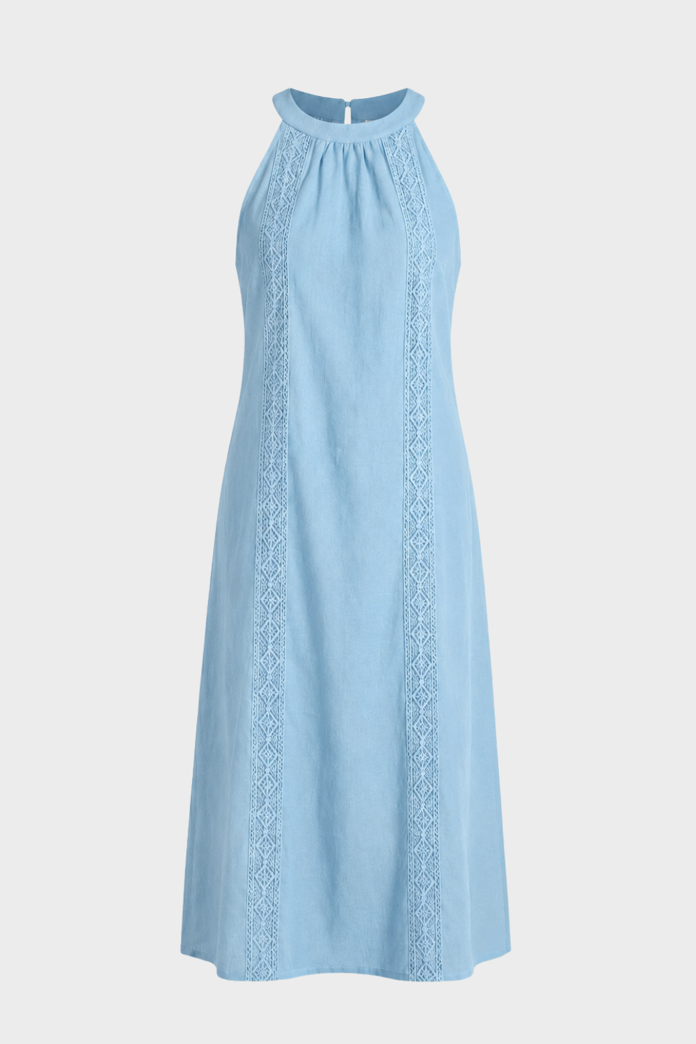 Damen Spitzen Maxikleid | Ärmellos