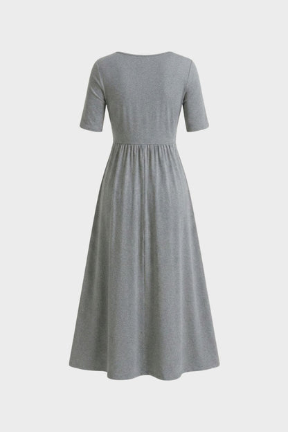 Damen Wickel Midikleid | Elegant