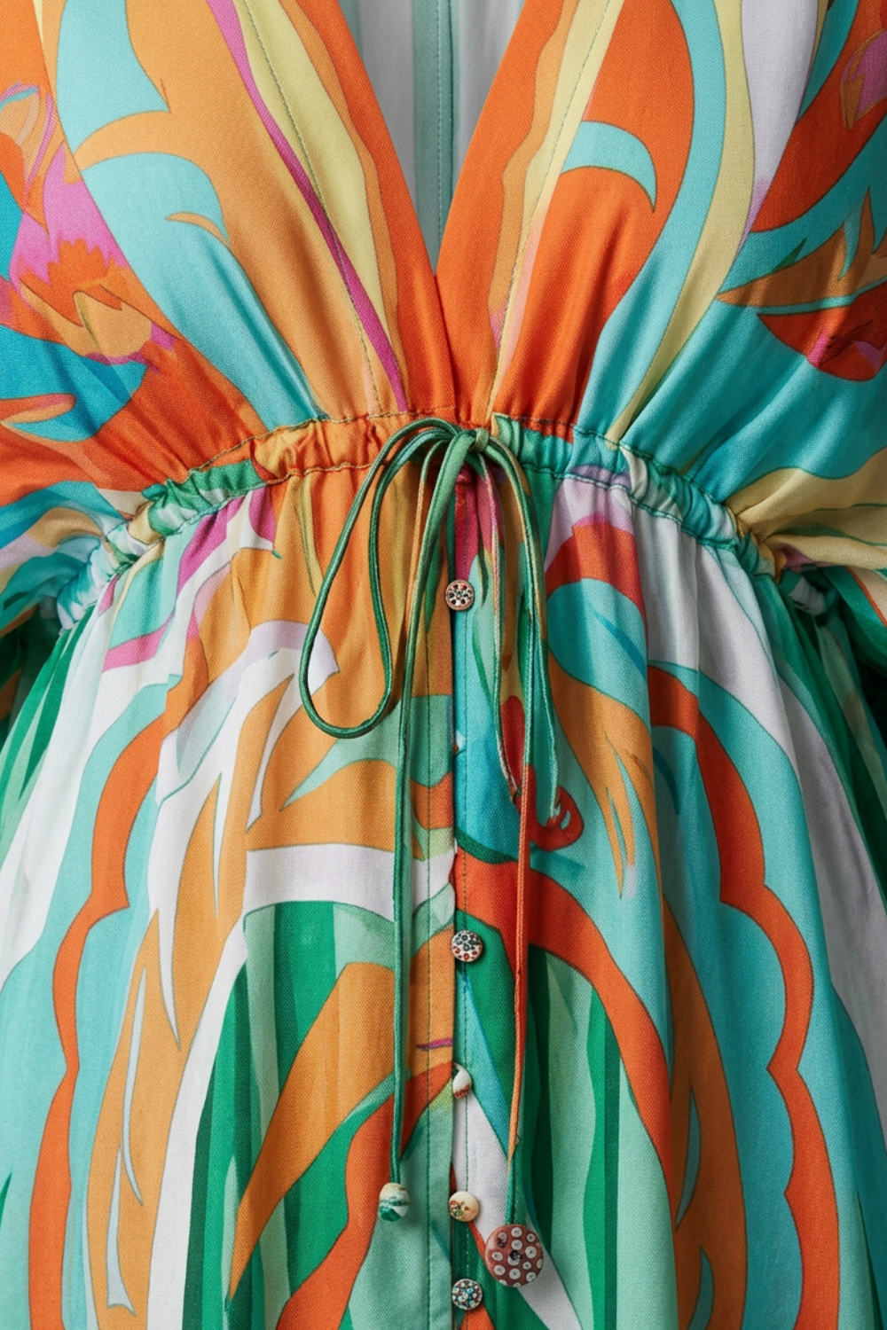 Damen Boho Maxikleid | Kimonoärmel