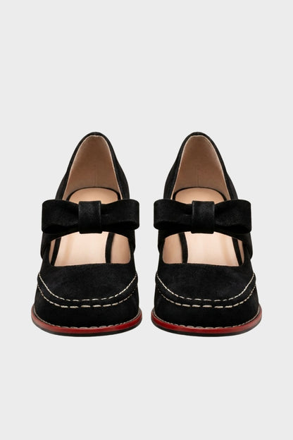 Damen Mary Jane Pumps | Samt