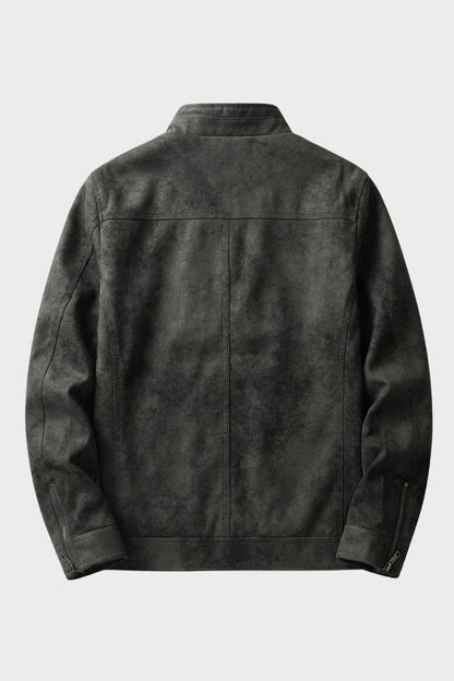 Herren Jacke mit Stehkragen und Reißverschluss