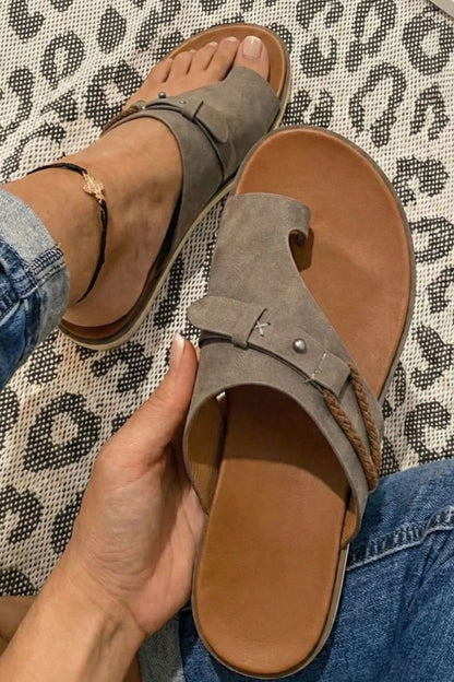 Damen Zehentrenner Sandalen | Flach