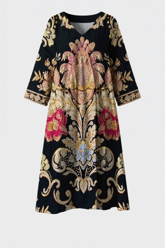 Damen Boho Maxikleid | Floraler Print