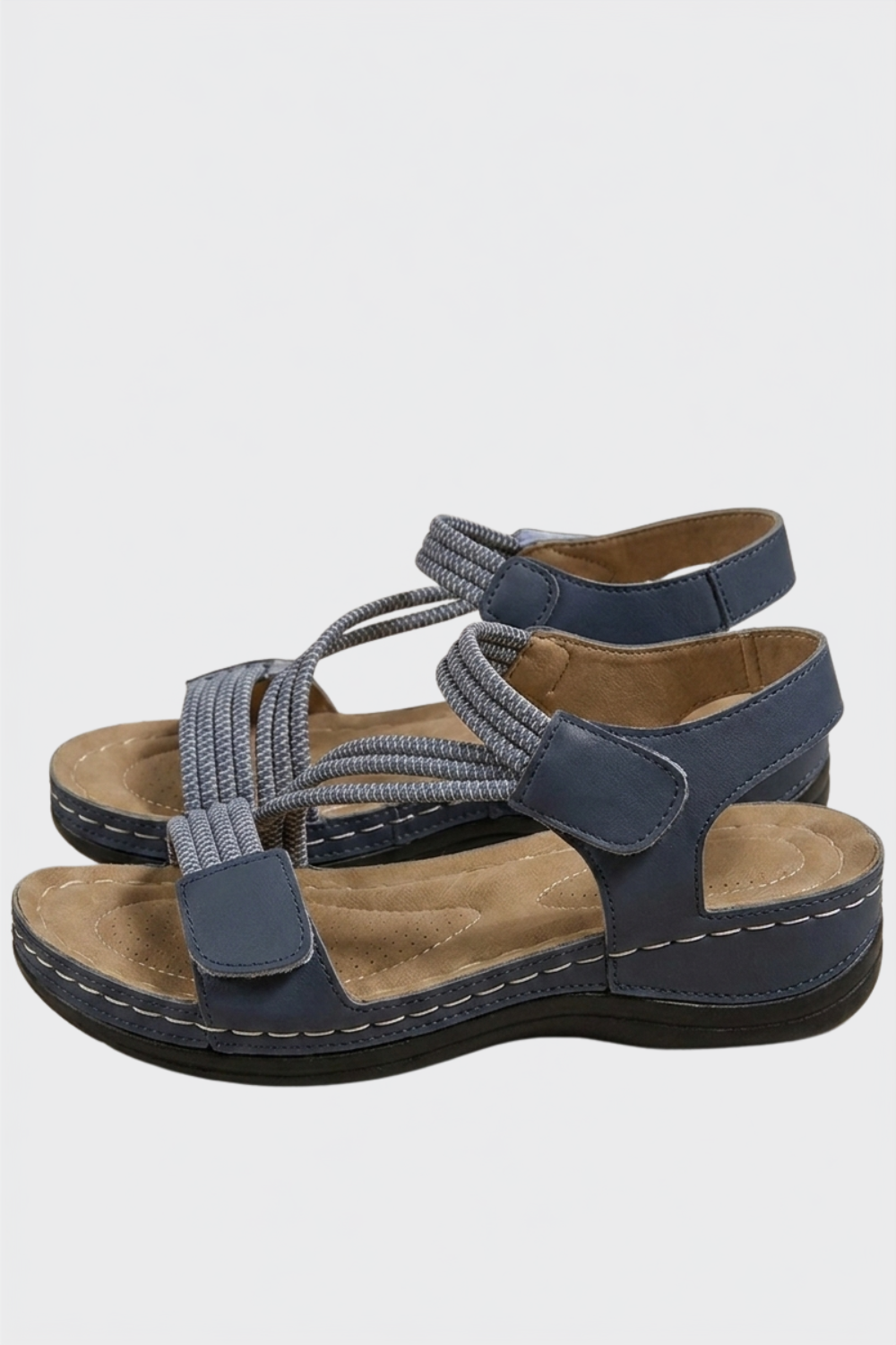 Damen Plateau Sandalen | Kreuzriemen