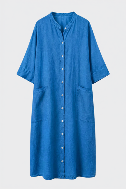 Damen Hemdblusenkleid | Knopfleiste