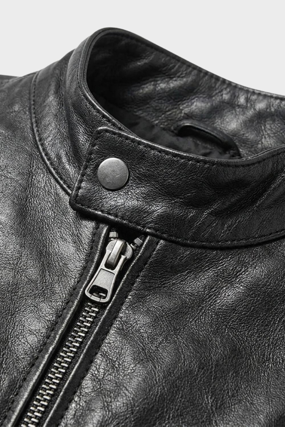 Herren Moto-Freizeitjacke | Stehkragen & Geradliniger Zipper