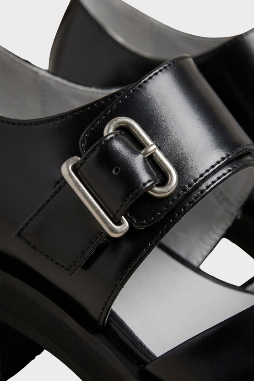 Damen Plateau Loafer | Schwarz