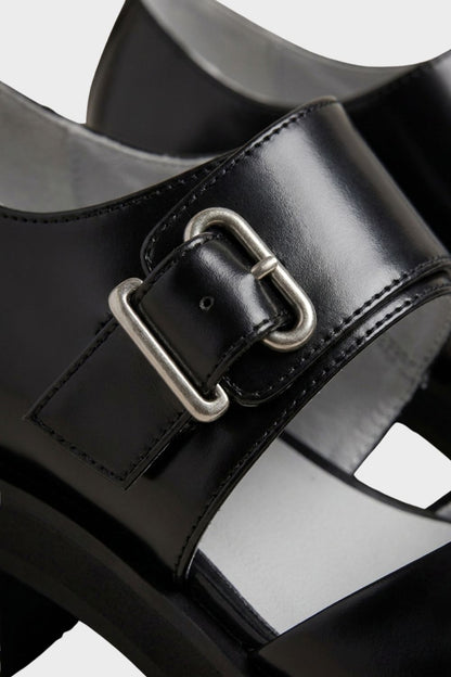 Damen Plateau Loafer | Schwarz