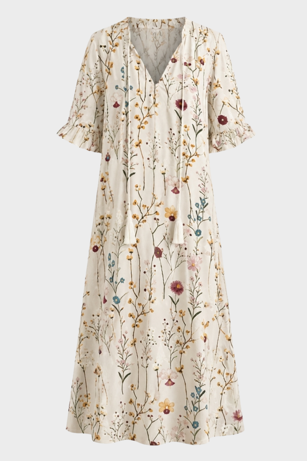 Damen Boho Sommerkleid | Vintage