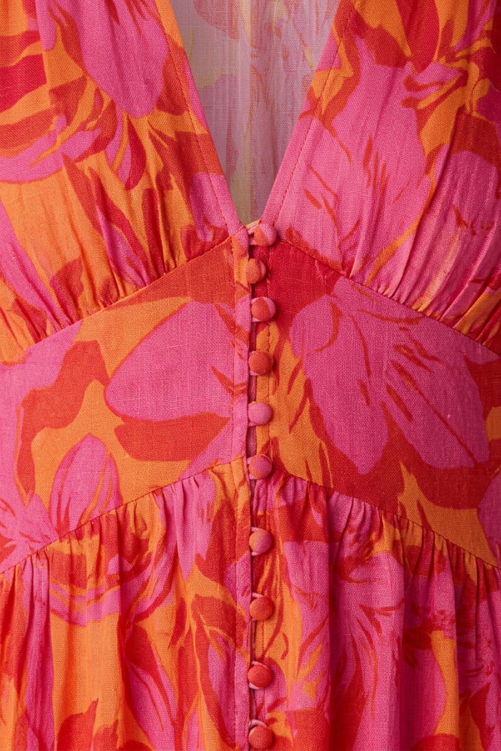 Damen Boho Maxikleid | Volantärmel