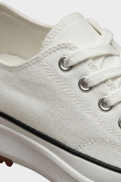 Sneaker Damen Turnschuhe Low mit Schnürung und Gummikappe