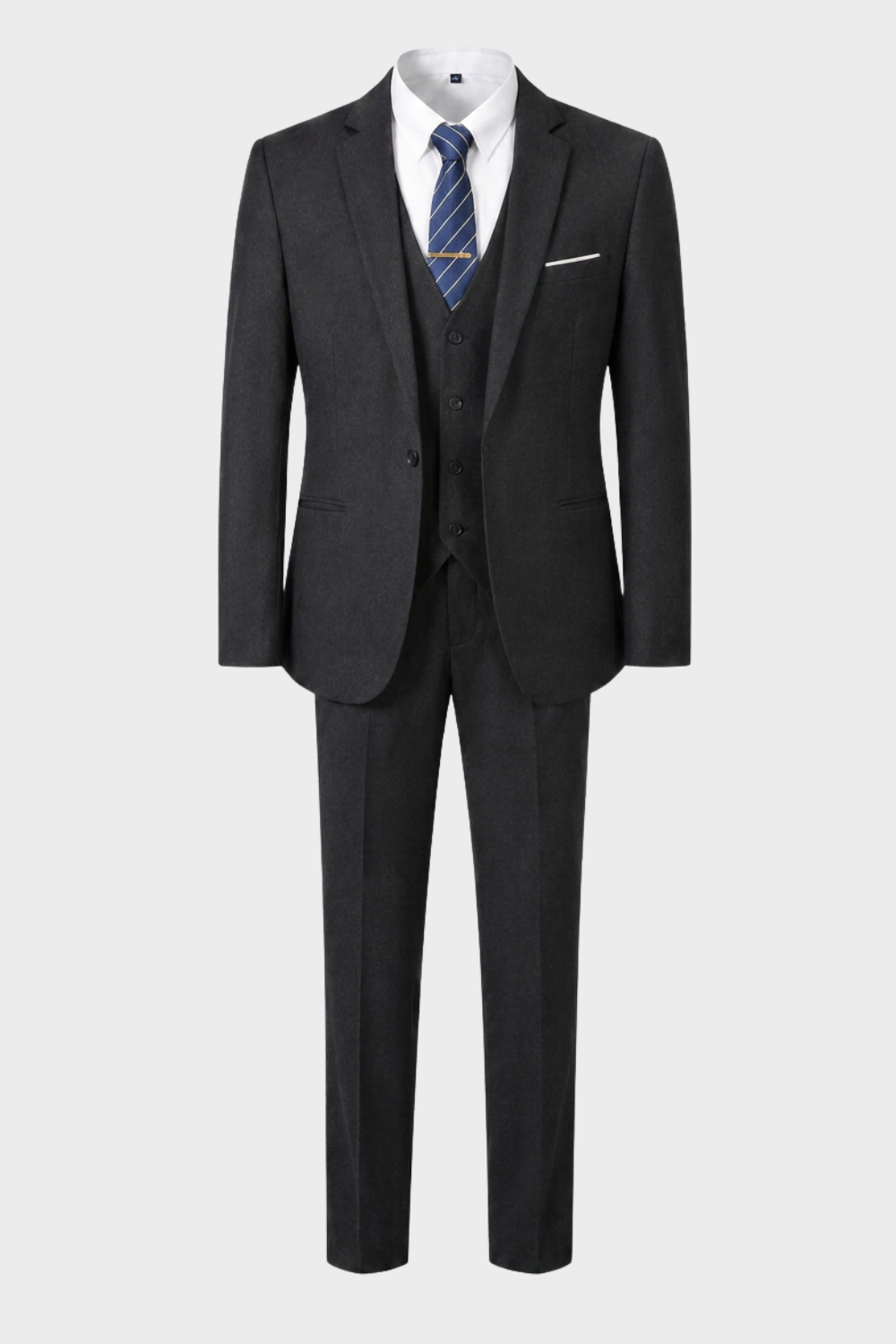Anzug Herren Dreiteiler Slim Fit